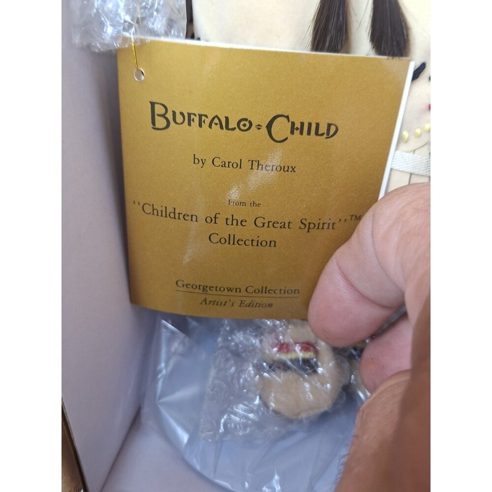 Georgetown Collection Artist's Edition Carol Theroux Buffalo Child PorcelainDoll - Picture 2 of 15
